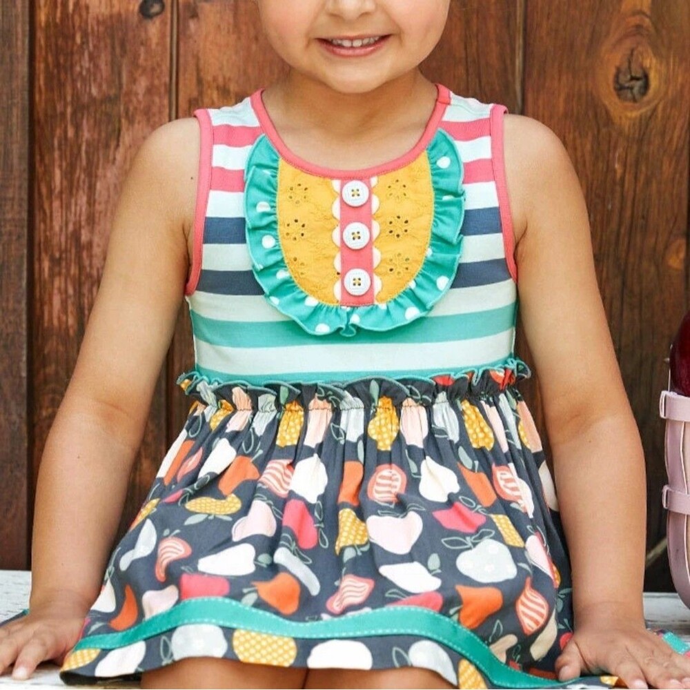 Matilda Jane Wonderment Apple A Day Sara Tunic Girls Size 4